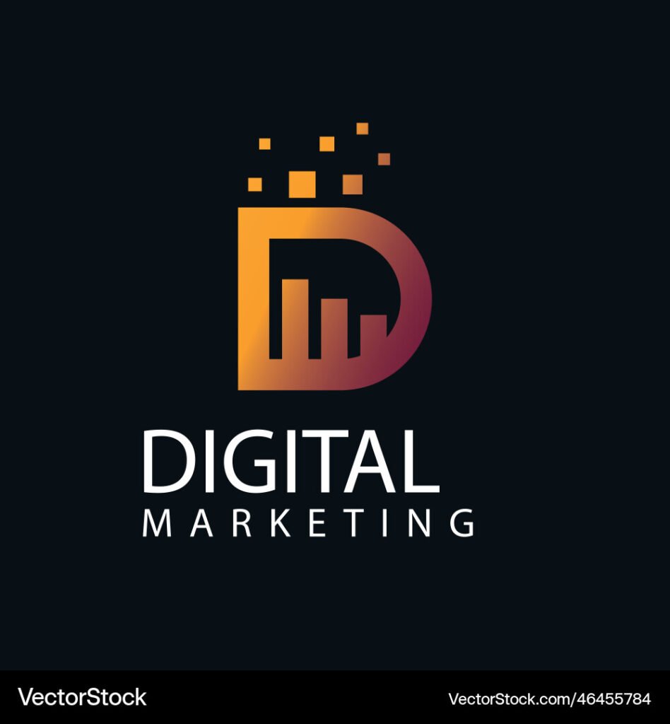 digital marketing logo vector 46455784